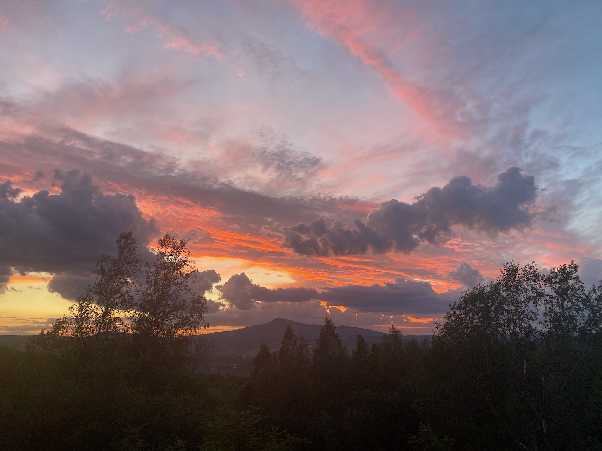 Sunset toward Mt. Pinnacle from Alice